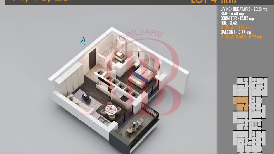 Promo-Ideal Investitie-2 camere-Theodor Pallady Metrou Teclu - Schiță 5