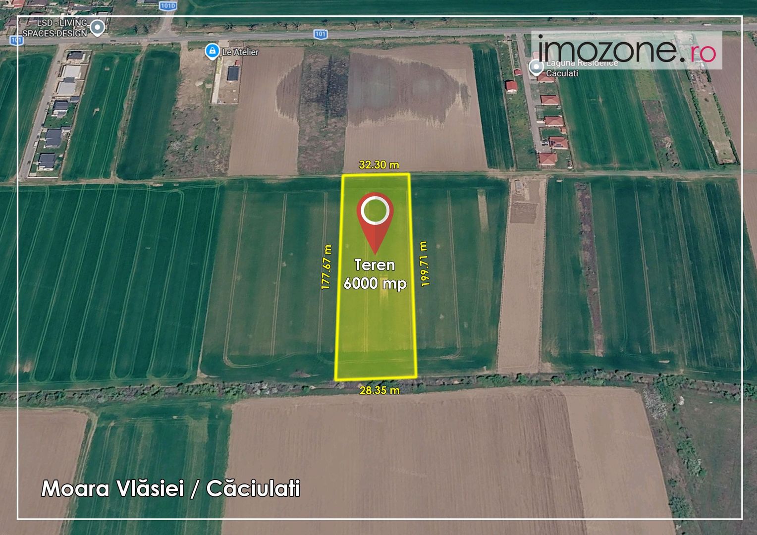 6000 mp, Caciulati - Balotesti, ideal pentru a dezvolta un ansamblu rezidential - Poză 2