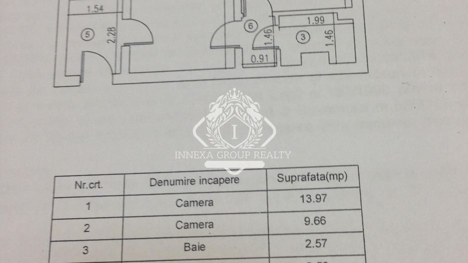 Apartament 2 camere - confort 2 - 37mp - mobilat utilat | Zona Dristor-Vitan - Schiță 7