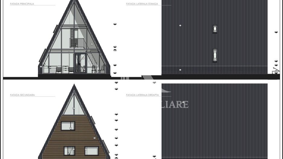 Structură A Frame modernă pentru case premium și Airbnb - 3 cam - Poză 3
