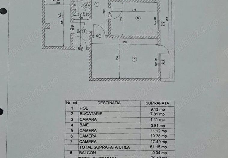 Vând apartament 3 camere. - Poză 6