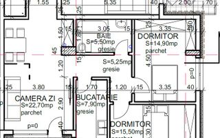 Apartamente cu 3 Camere in Andrei Muresanu – Calitate Premium - Schiță 13