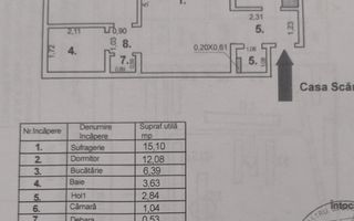 46900 euro, NEGOCIABIL, 2 camere, Tiglina1 - Poză 5