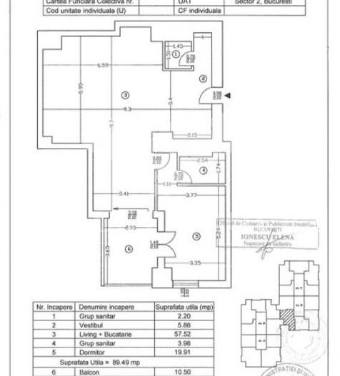 Apartament 2 camere | Aviației | Loc de parcare - Schiță 8