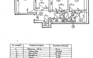 VANZARE Apartament 3 camere | Dristor | langa metrou - Schiță 11