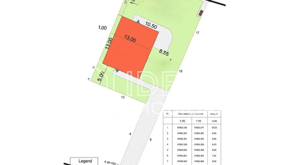 Teren intravilan - Cristian - Schiță 1