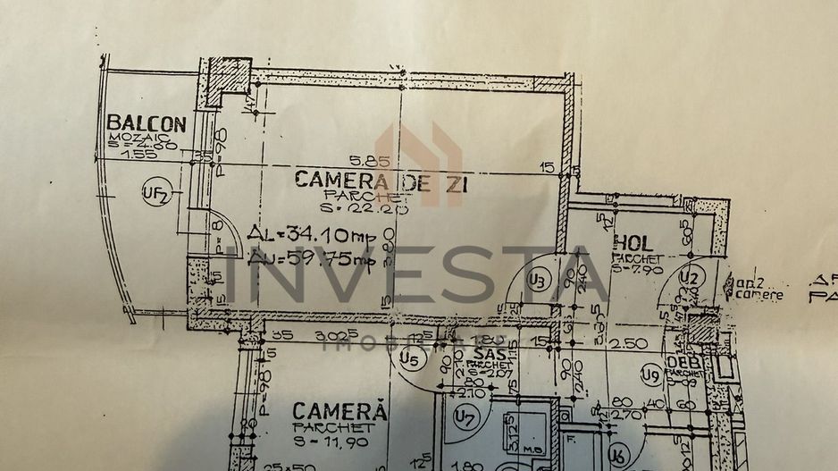 Oportunitate de investitie! Apartament cu 2 camere intr-o zona buna - Schiță 9