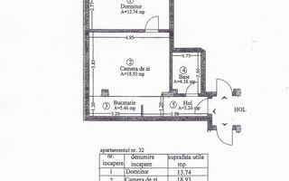 Apartament cu 2 camere/46 mp/parcare. - Poză 7