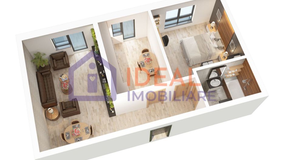 Apartament cu 2 camere și balcon de vânzare în zona Doamna Stanca - Poză 1