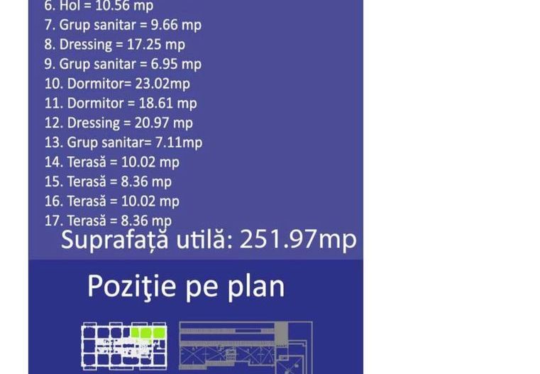 Duplex 5 camere 251 MP 8 Parcari Ștefan cel Mare - Parcul Circului - Poză 18
