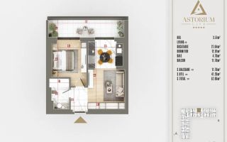 2 Camere Tip Studio,Premium & Modern,Astorium Pallady ,Mutare Imediata - Poză 5