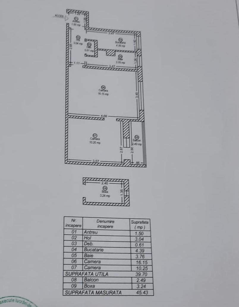 Apartament 2 camere-Calea Girocului-Etaj 3-Centrala proprie - Poză 6