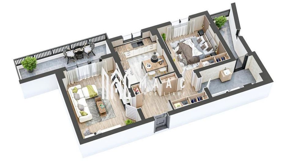 Apartament nou 2 camere I La cheie I 63 + 20 mp I Hipodrom - Poză 2