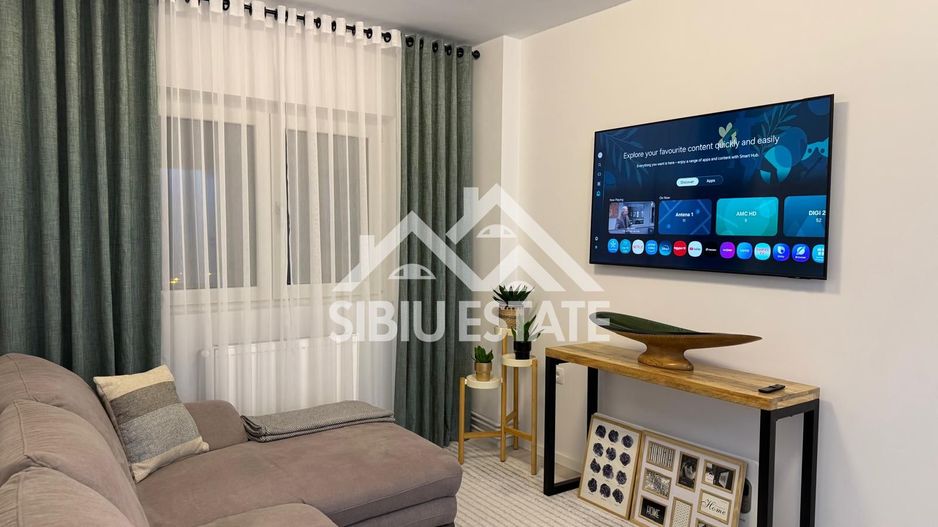 Apartament 3 camere 2 bai, pivita recent renovat-in Sibiu M.Viteazul - Poză 1