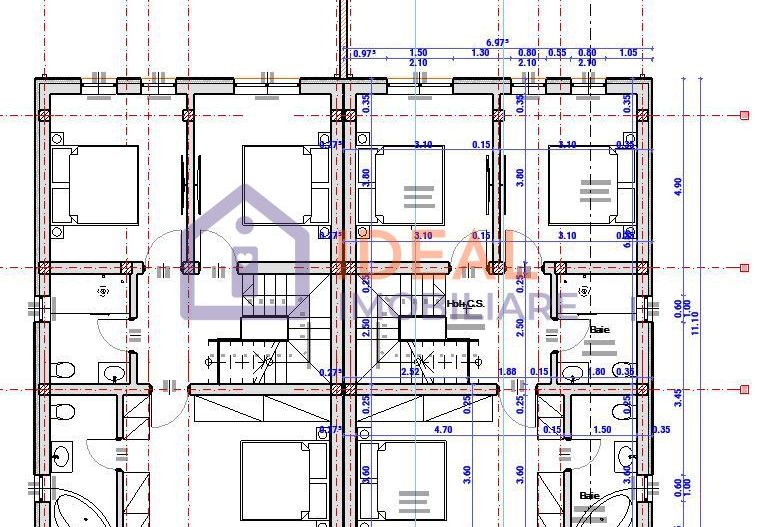 Duplex cu 4 camere si pivnita, in Cartierul Arhitectilor - Schiță 14