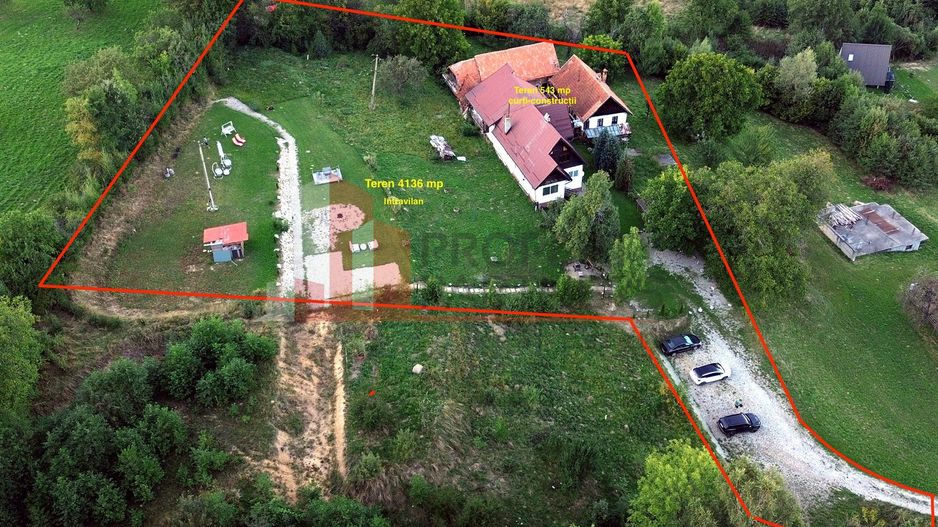Teren 7.444 mp + casă tradițională în Predeluț–Bran - Poză 2