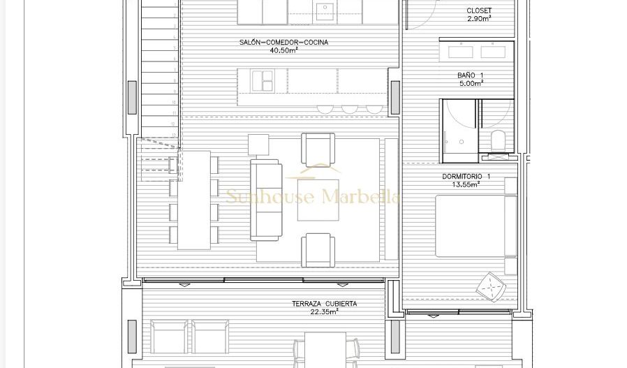 Duplex Penthouse 3 Dormitoare Manilva - Poză 19