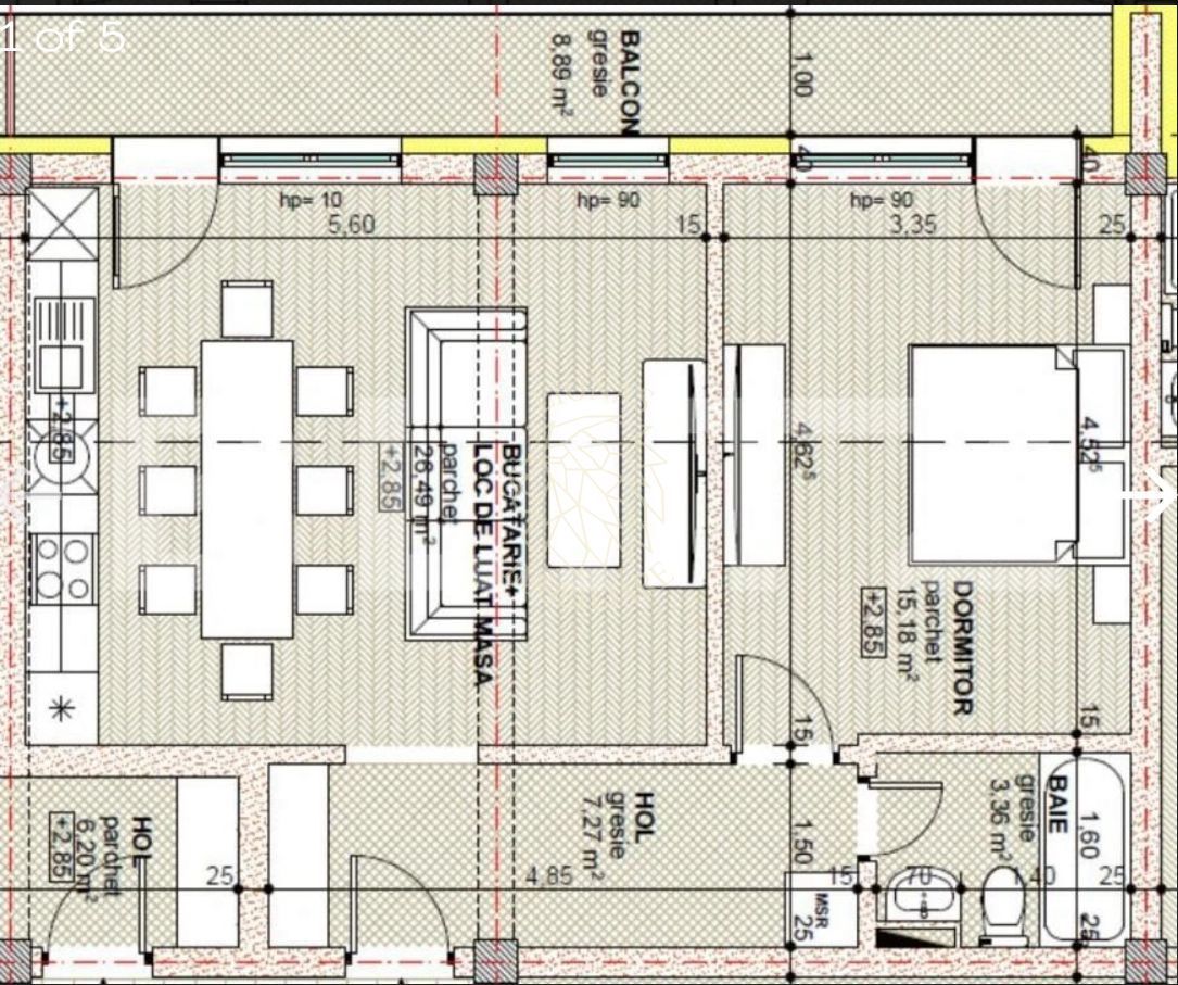 Apartament Nou Finisat 2 camere-balcon 9 mp-etaj 1-Zona Libertatii - Poză 1