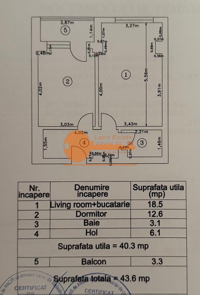 Apartament 2 camere zona Sebastian  (bloc nou) - Schiță 7