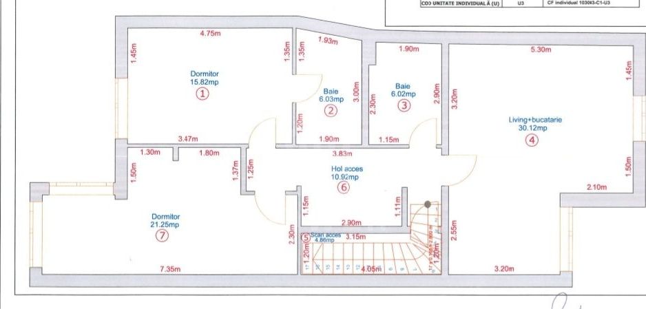 Apartament nou, 3 camere, la Vila – Zona Terezian - Poză 3