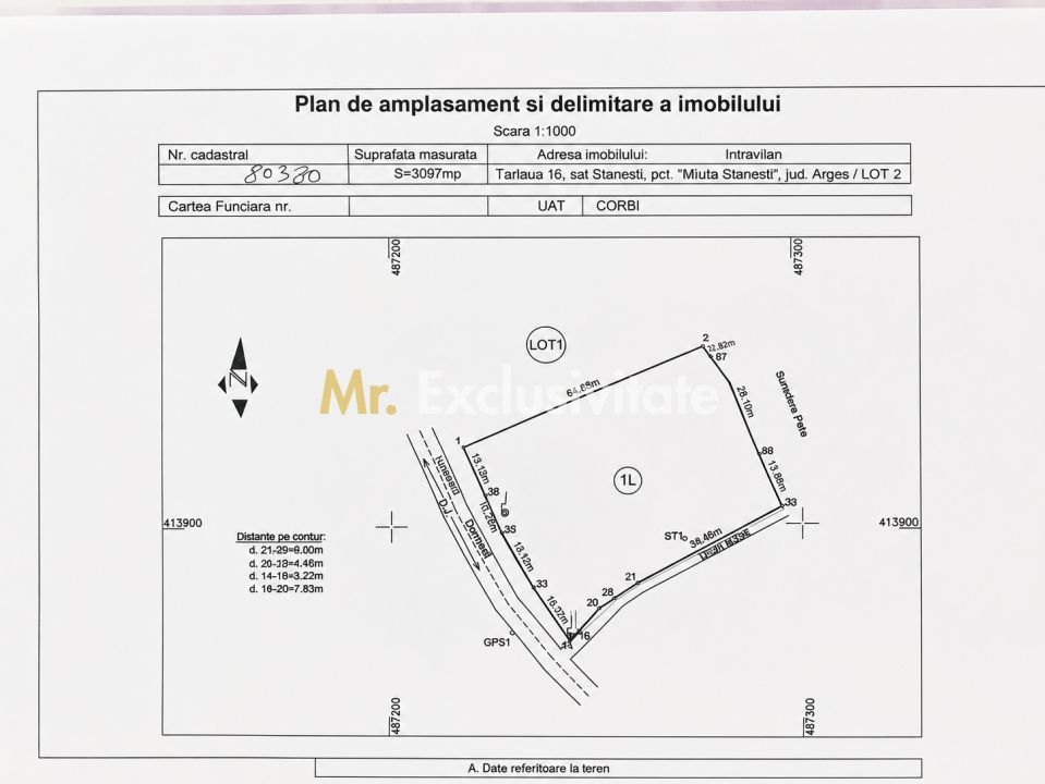 Teren intravilan, Comuna Corbi, Jud. Argeș, toarte utilitatile - Poză 2