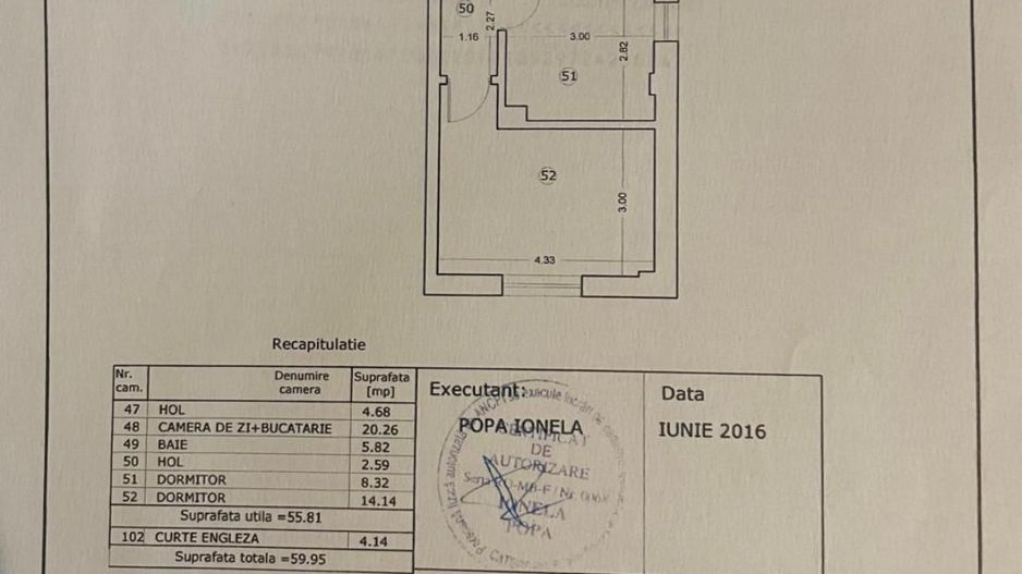 Apartament 3 camere | Mobilat si Utilat Premium | Plaza Romania - Schiță 11