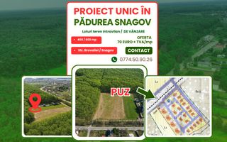EXCLUSIVITATE-PROIECT UNIC PADUREA SNAGOV! Loturi 400-600 m2 ,PUZ - Poză 1