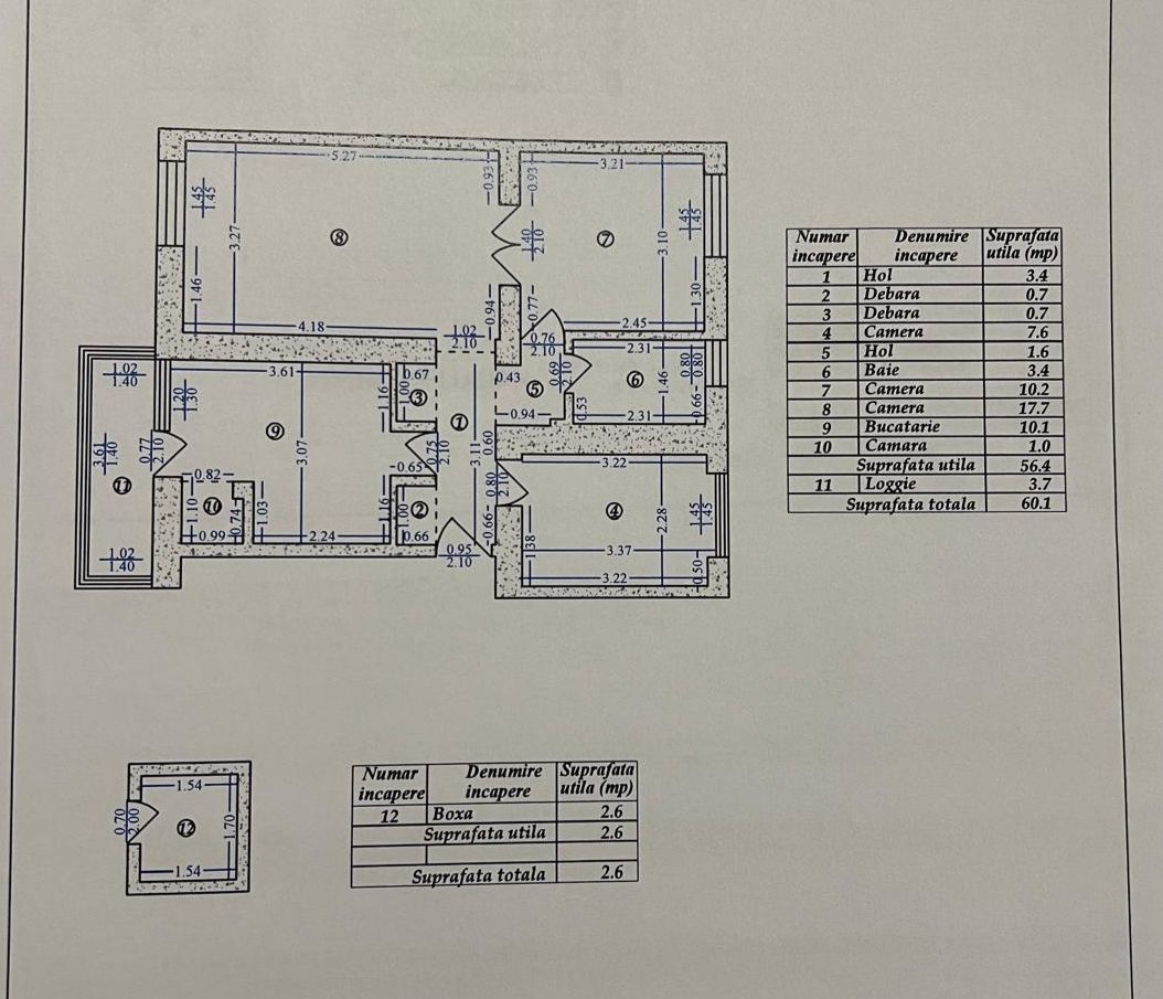 SECTOR 3 - Baba Novac | 3 camere renovat de Designer - Schiță 17