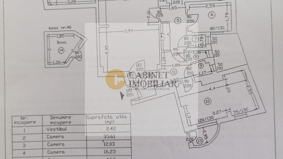 3 camere | Fara Risc - Credit | Universitate - Schiță 9