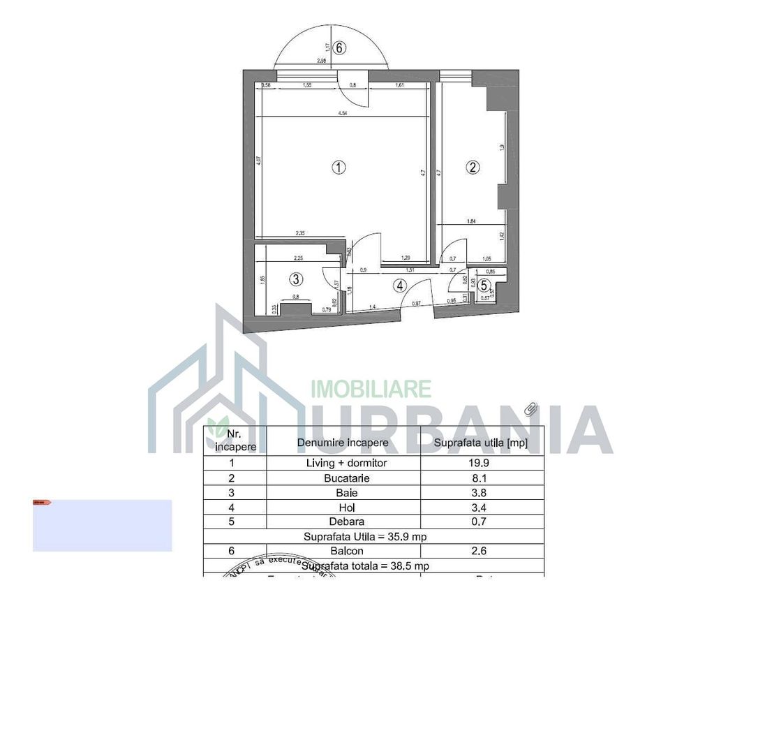 Apartament 1 cameră, etaj 1, zona Kaufland Păcurari, Iași - Poză 8