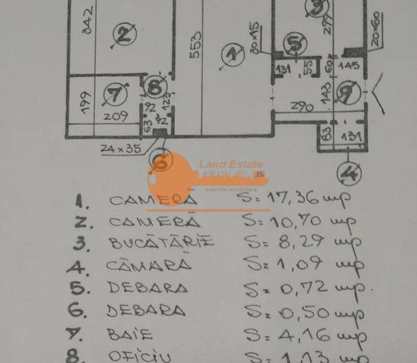 Apartament 2 camere semidecomandat – Teiul Doamnei - Schiță 3