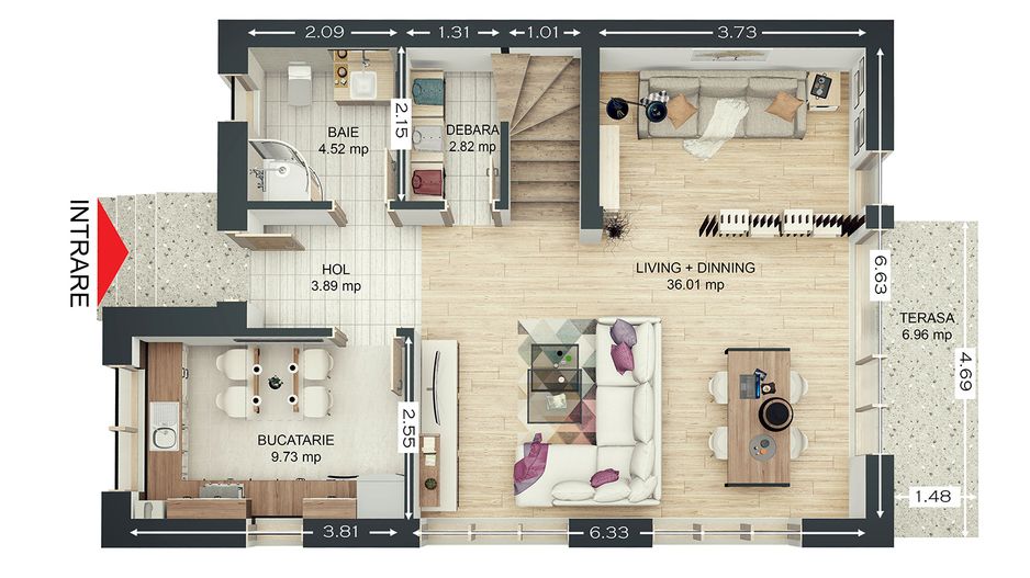 Duplex Modern, Curte Proprie | Green Haven Săcele - Comision 0% - Poză 7