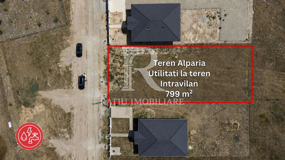 Teren Intravilan | 799 mp | Toate Utilitățile la Teren | Alparea - Poză 2