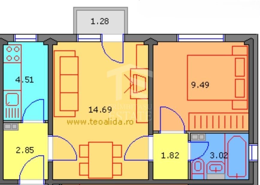 2 camere | semidecomandat | Berceni - Luica - Poză 6