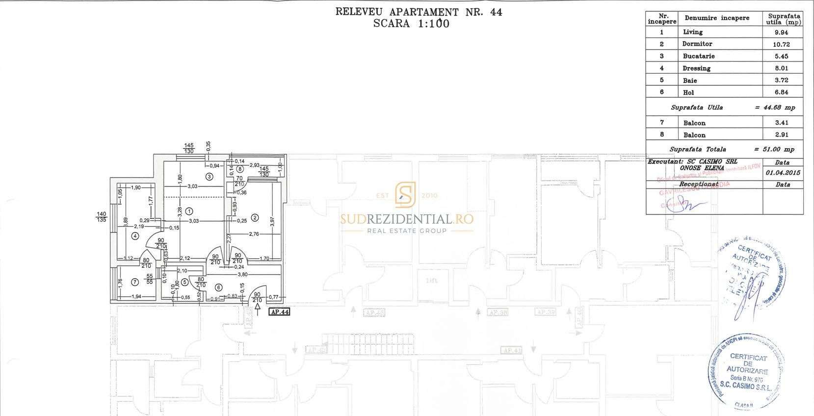 Apartament cu 3 camere, gata de mutare, acces metrou Dimitrie Leonida - Schiță 8