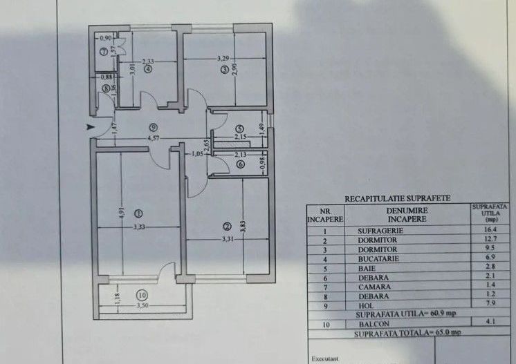 De vanzare apartament cu 3 camere etj 3, Mazepa 1, 80.000 euro - Poză 5