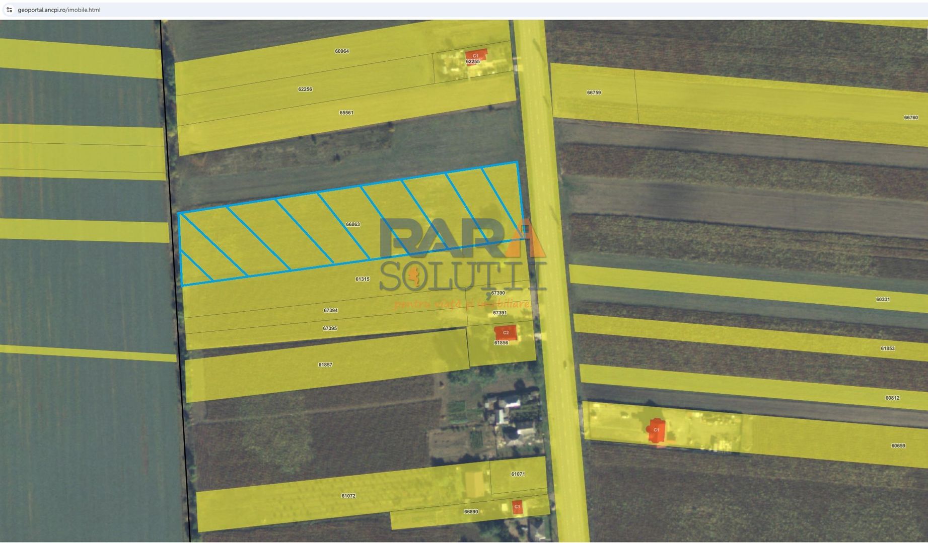 Teren 9969 mp, situat la E85, între două intrări pe autostrada A7 - Poză 1