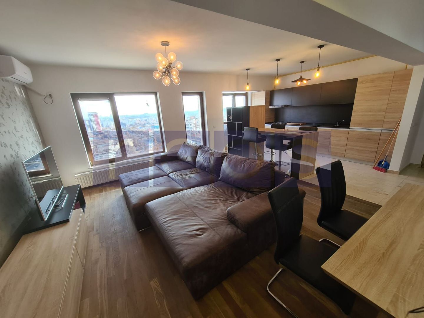 Apartament unicat 2 Camere ETAJ 15 | 75 mpu + Balc | Bucurestii Noi  | Mobilat - Poză 3