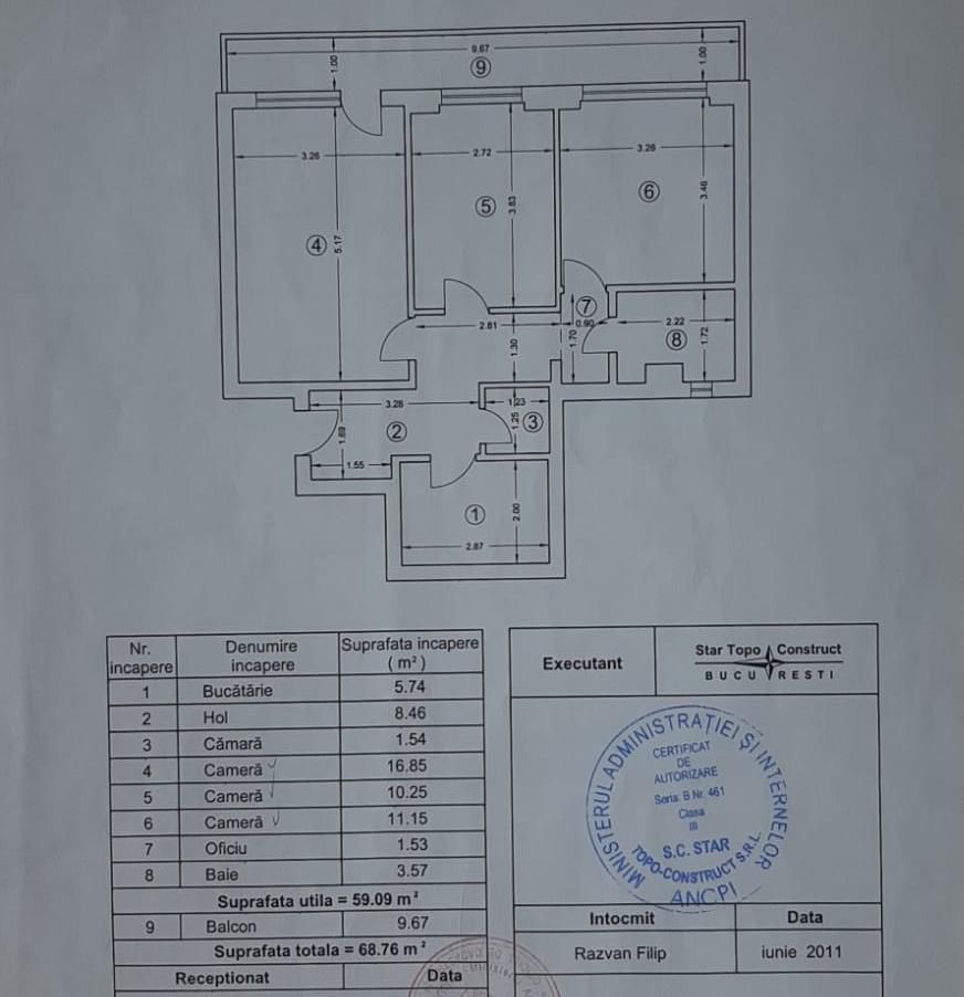 Apartament modern 3 camere | DRUMUL TABEREI | PRELUNGIREA GHENCEA - Poză 12