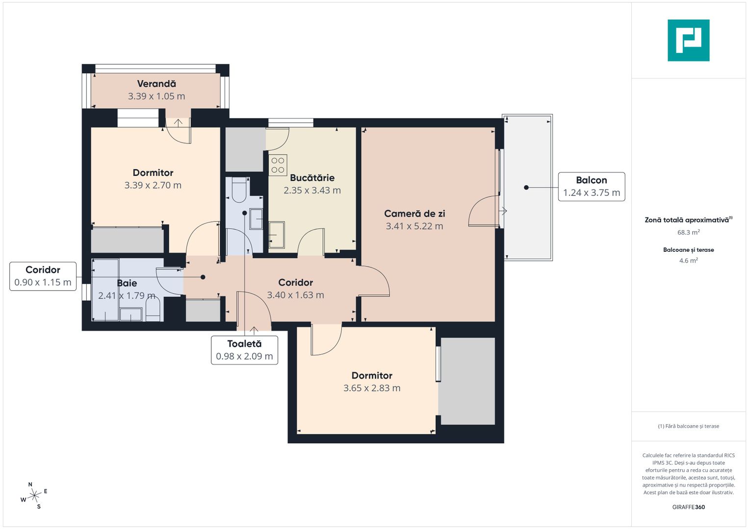 Apartament 3 camere, 82 mp, Str.Episcop Ioan Suciu - Poză 10