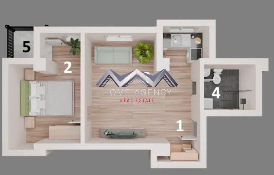 Apartament 2 camere , central Otopeni | Comision 0 | - Schiță 1