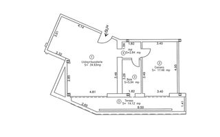 Office-2 Camere | Lift | Parcare Subterana | Central | Comision 0 - Schiță 20