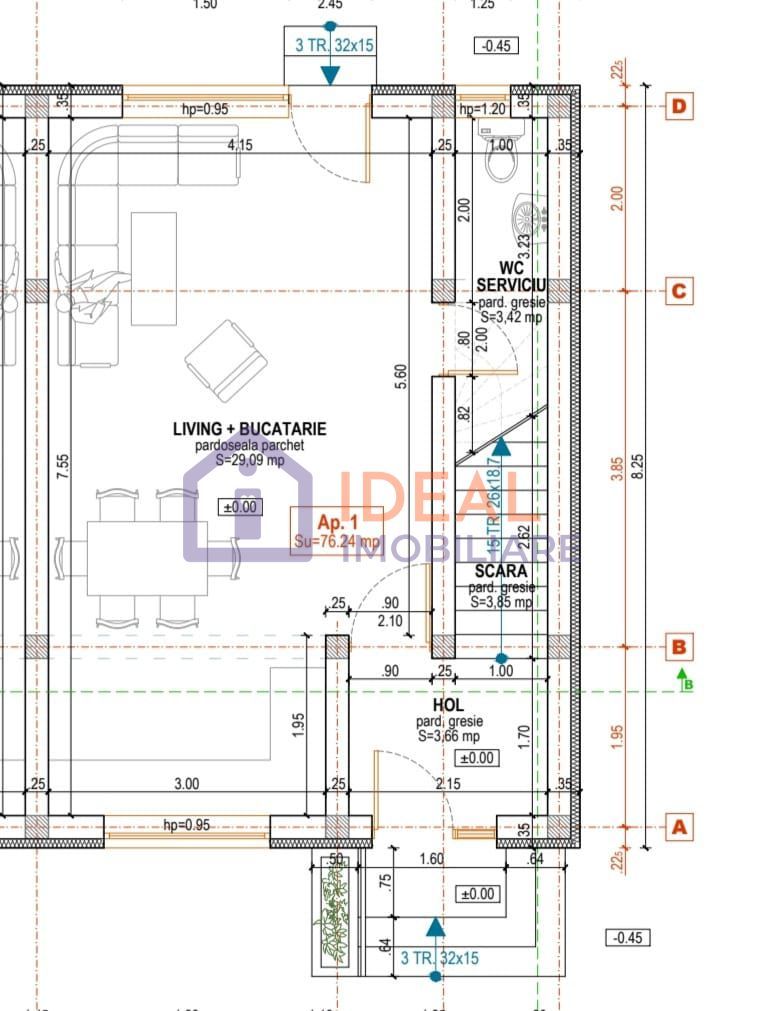 Casa insiruita cu 3 camere si gradina, Calea Cisnadiei - Schiță 6
