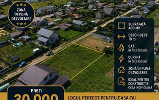 Teren 400 mp, 19 m deschidere,  Berceni