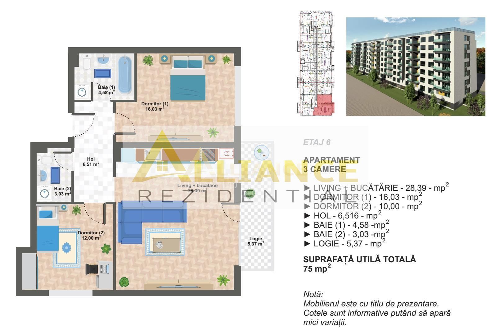 Nou Drumul Binelui 3 camere - Poză 9