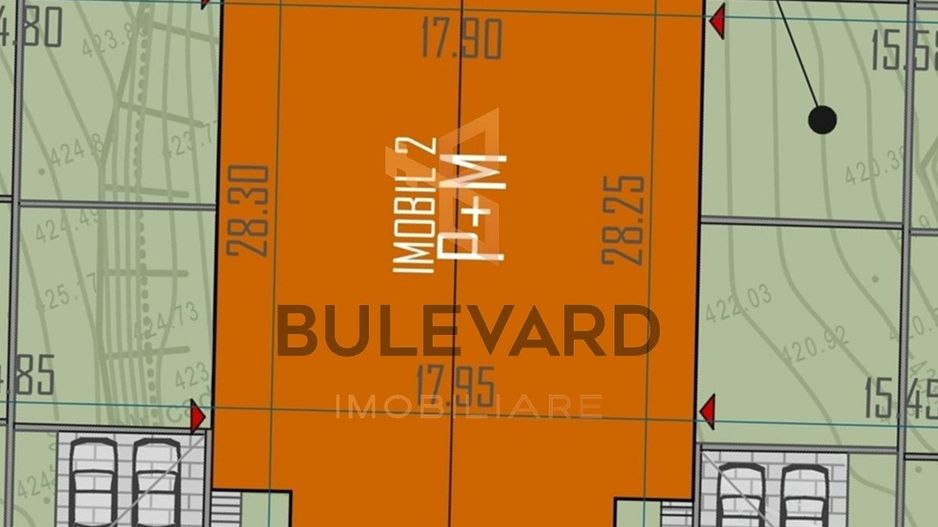 Comision 0! Teren autorizat pentru imobil cu 4 unitati, quadruplex! - Poză 3