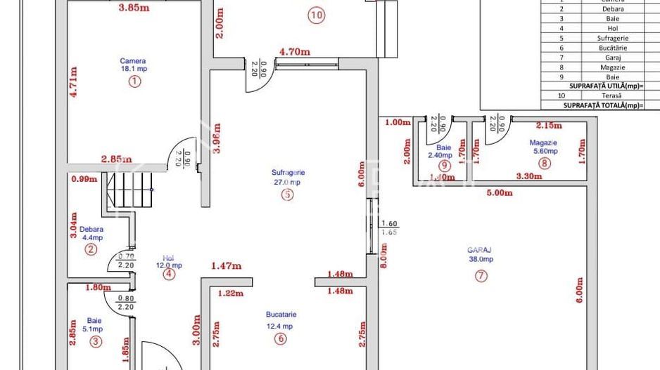 Casa Individuala Moderna cu 5 camere si 450 mp de curte, zona Selimbar - Schiță 8