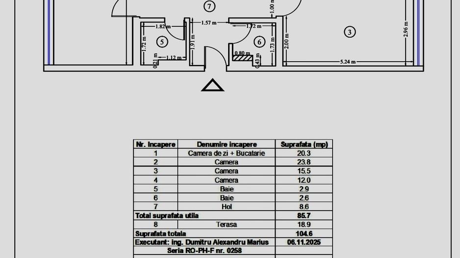 Apartament 4 camere Stil Boutique Giulesti - Schiță 9