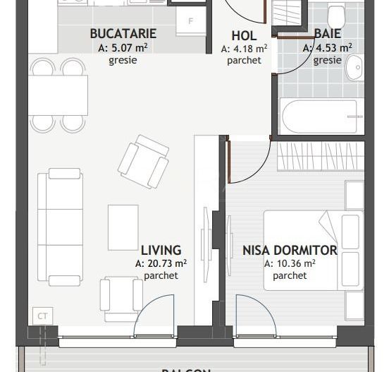 Apartament Decomandat cu 2 Camere,  Florești – Zona Eroilor - Poză 6