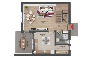 Casă individuală nouă de vânzare – Șura Mare - Sibiu - Schiță 6